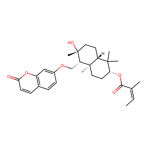 Isosamarcandin angelate structure