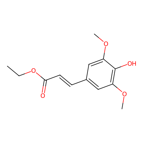 Ethyl 3-(4-Hydroxy-3,5-Dimethoxyphenyl)Acrylate structure