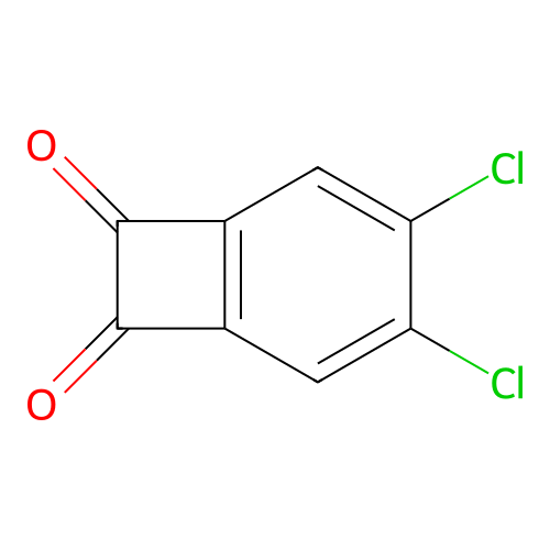 3,4-Dichlorobicyclo[4.2.0]octa-1,3,5-triene-7,8-dione structure