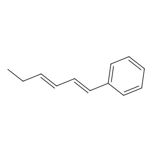 Benzene, (1E,3E)-1,3-hexadienyl- structure