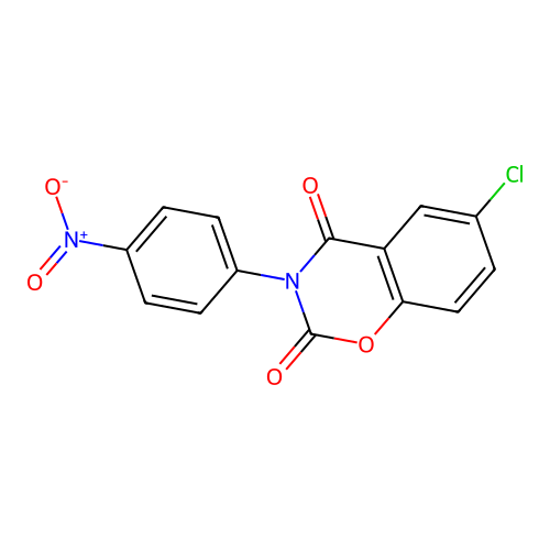 6-Chloro-3-(4-nitrophenyl)-1,3-benzoxazine-2,4-dione structure