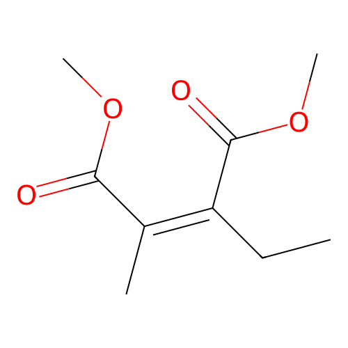 Dimethyl 2-ethyl-3-methylmaleate structure