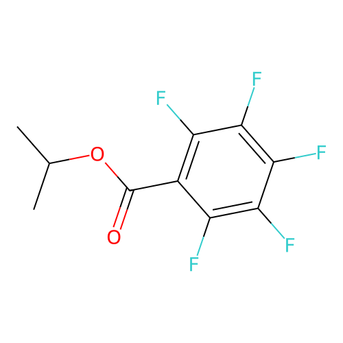 Pentafluorobenzoic acid, isopropyl ester structure
