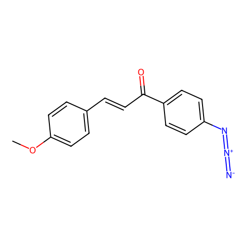 1-(4-Azidophenyl)-3-(4-methoxyphenyl)prop-2-en-1-one structure