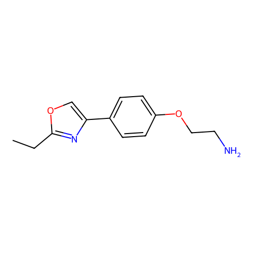 2-[4-(2-Ethyl-1,3-oxazol-4-yl)phenoxy]ethanamine structure