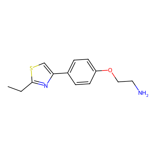 2-[4-(2-Ethyl-1,3-thiazol-4-yl)phenoxy]ethanamine structure