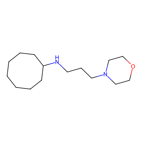 N-(3-morpholin-4-ylpropyl)cyclooctanamine structure