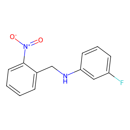 (3-Fluorophenyl)(2-nitrobenzyl)amine structure