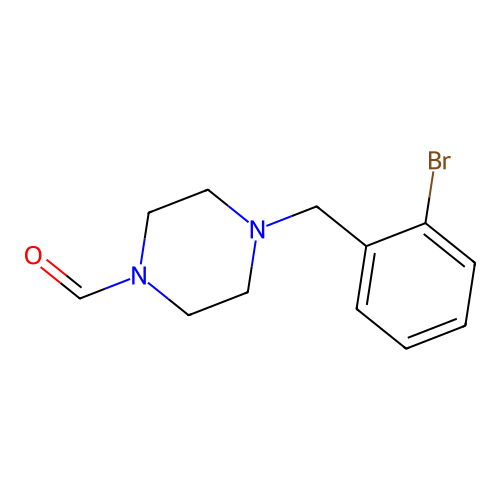 4-(2-Bromobenzyl)-1-piperazinecarbaldehyde structure