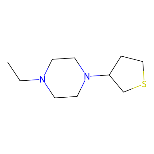 1-Ethyl-4-(tetrahydro-3-thienyl)piperazine structure