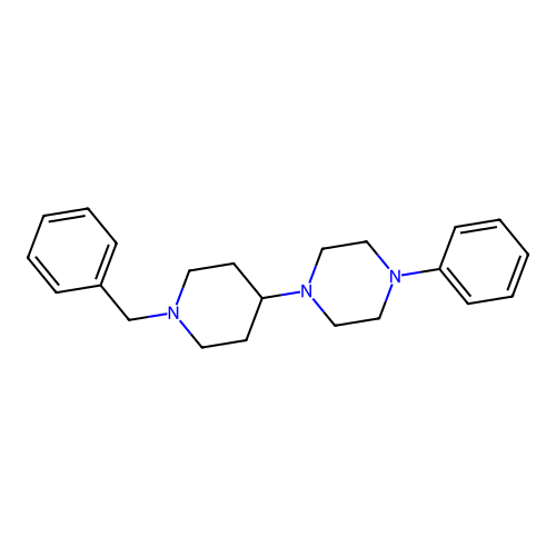 1-(1-Benzylpiperidin-4-yl)-4-phenylpiperazine structure