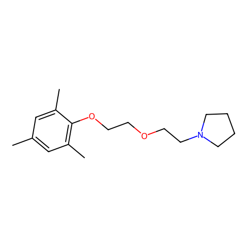1-{2-[2-(Mesityloxy)ethoxy]ethyl}pyrrolidine structure