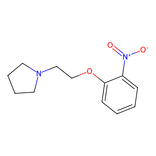 1-[2-(2-Nitrophenoxy)ethyl]pyrrolidine structure