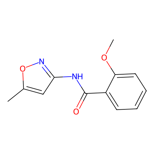 2-methoxy-N-(5-methyl-1,2-oxazol-3-yl)benzamide structure