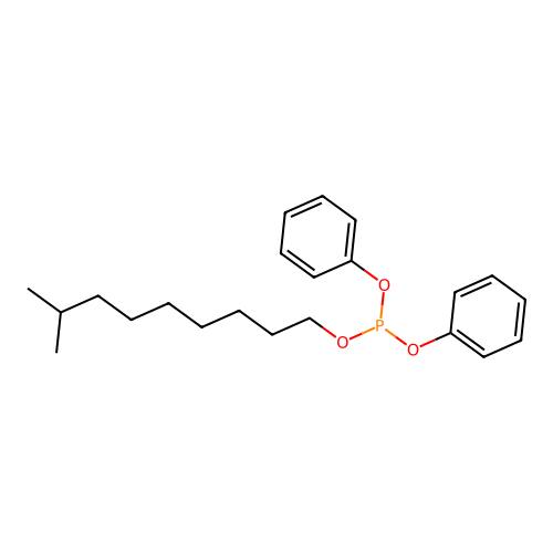 Diphenyl isodecyl phosphite structure