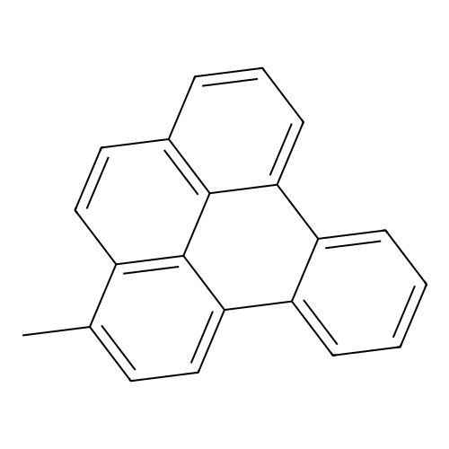Benzo(e)pyrene, methyl- structure