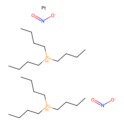 Platinum;bis(tributylphosphanium);dinitrite structure
