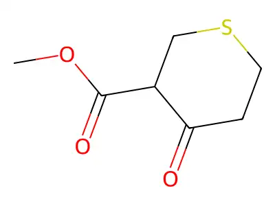 Ethyl 4-oxothiolane-3-carboxylate structure