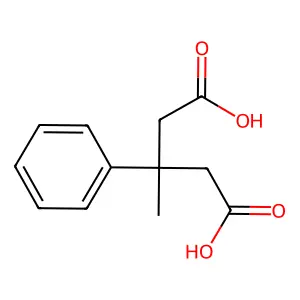 3-甲基-3-苯基戊二酸 structure
