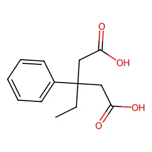 3-Ethyl-3-phenylglutaric acid structure