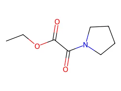 Ethyl oxo(pyrrolidin-1-yl)acetate structure
