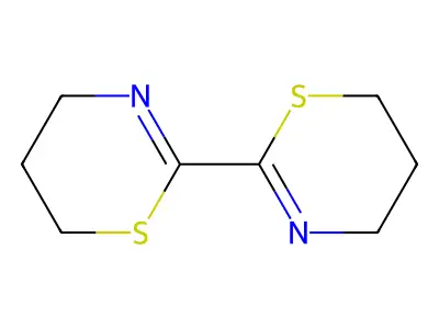 2,2'-Bi-4H-1,3-thiazine, 5,5',6,6'-tetrahydro- structure
