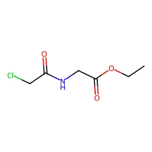 Ethyl 2-(2-chloroacetamido)acetate structure