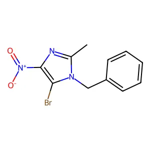 1-Benzyl-5-bromo-2-methyl-4-nitro-1H-imidazole structure