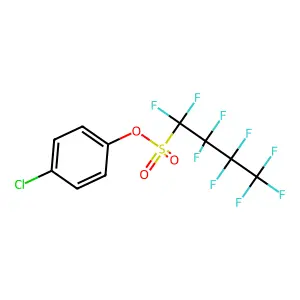 (4-Chlorophenyl) 1,1,2,2,3,3,4,4,4-nonafluorobutane-1-sulfonate structure