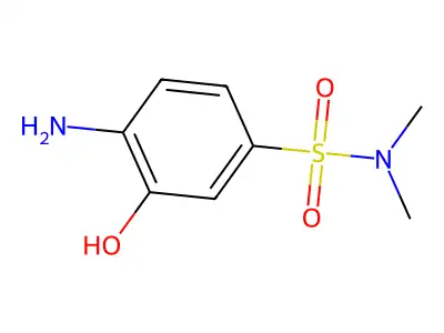 4-amino-3-hydroxy-N,N-dimethylbenzenesulfonamide structure