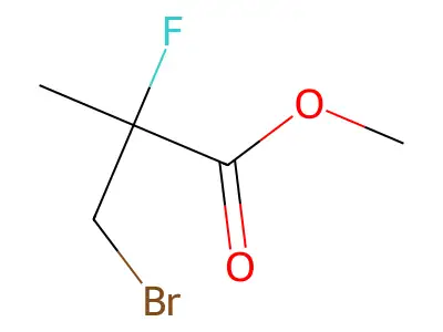 Methyl 3-bromo-2-fluoro-2-methylpropanoate structure