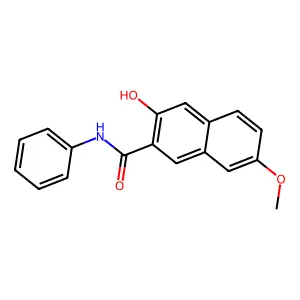 2-Naphthalenecarboxamide, 3-hydroxy-7-methoxy-N-phenyl- structure
