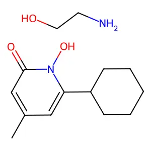 环吡酮胺 structure