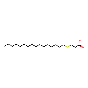 Propanoic acid, 3-(hexadecylthio)- structure