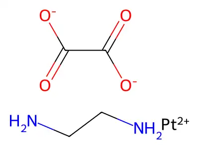 2-Azanidylethylazanide;oxalic acid;platinum(2+) structure
