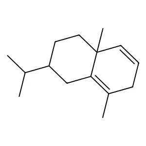 Bicyclo[4.4.0]-1,4-decadiene, 4,10-dimethyl-7-isopropyl structure
