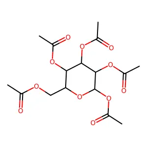 beta-D-Galactose pentaacetate structure