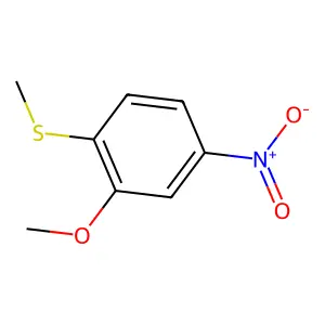 2-Methylthio-5-nitro anisole structure