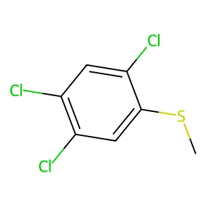 1,2,4-Trichloro-5-(methylthio)benzene structure