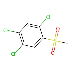 Methyl 2,4,5-trichlorophenyl sulfone structure