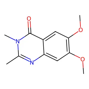 6,7-Dimethoxy-2,3-dimethylquinazolin-4(3H)-one structure