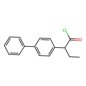 2-(4-Phenylphenyl)butanoyl chloride structure