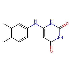 6-(3,4-dimethylanilino)-1H-pyrimidine-2,4-dione structure