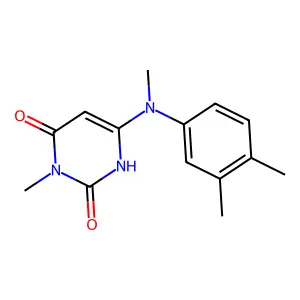 6-((3,4-Dimethylphenyl)(methyl)amino)-3-methylpyrimidine-2,4(1H,3H)-dione structure