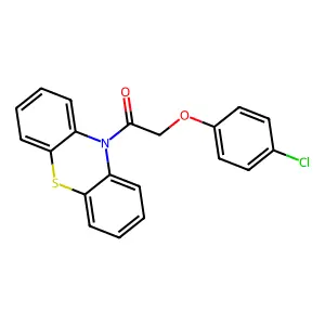 2-(4-Chlorophenoxy)-1-phenothiazin-10-ylethanone structure