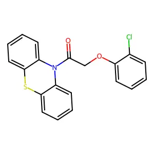 2-(2-Chlorophenoxy)-1-phenothiazin-10-ylethanone structure