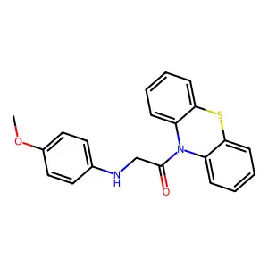 2-(4-Methoxyanilino)-1-phenothiazin-10-ylethanone structure