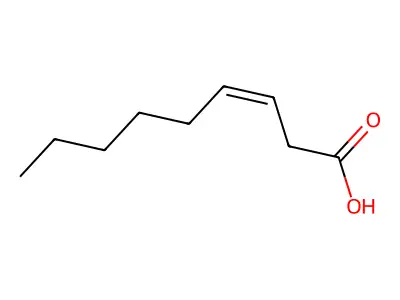 3-Nonenoic acid, (3Z)- structure