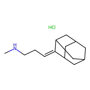 2-(3-Methylaminopropylidene)adamantane hydrochloride structure