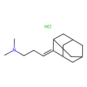 2-(3-Dimethylaminopropylidene)adamantane hydrochloride structure